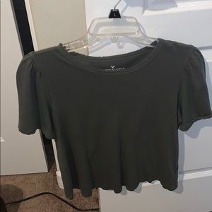 olive green top